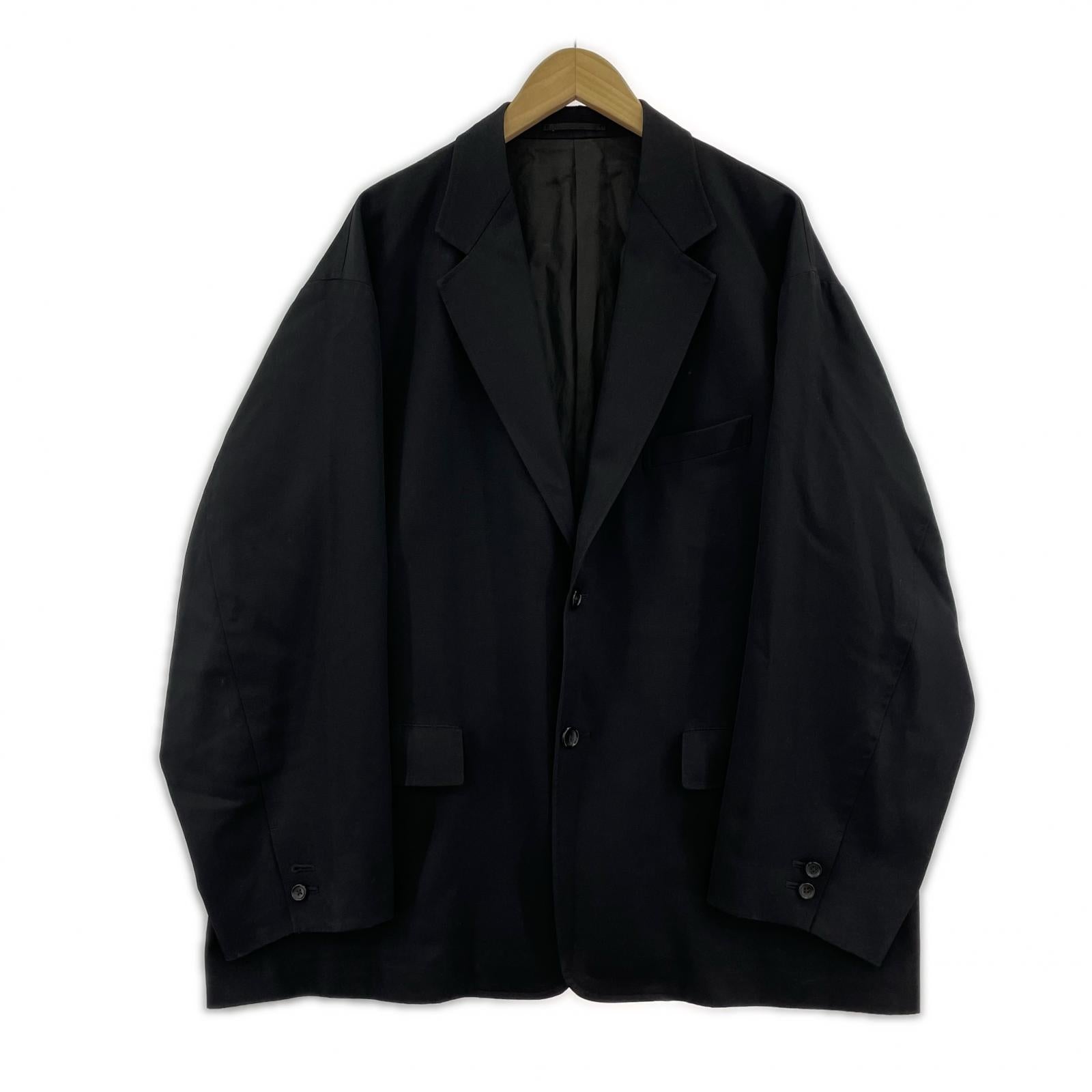 テーラードジャケット selvage wool jacket ブラック