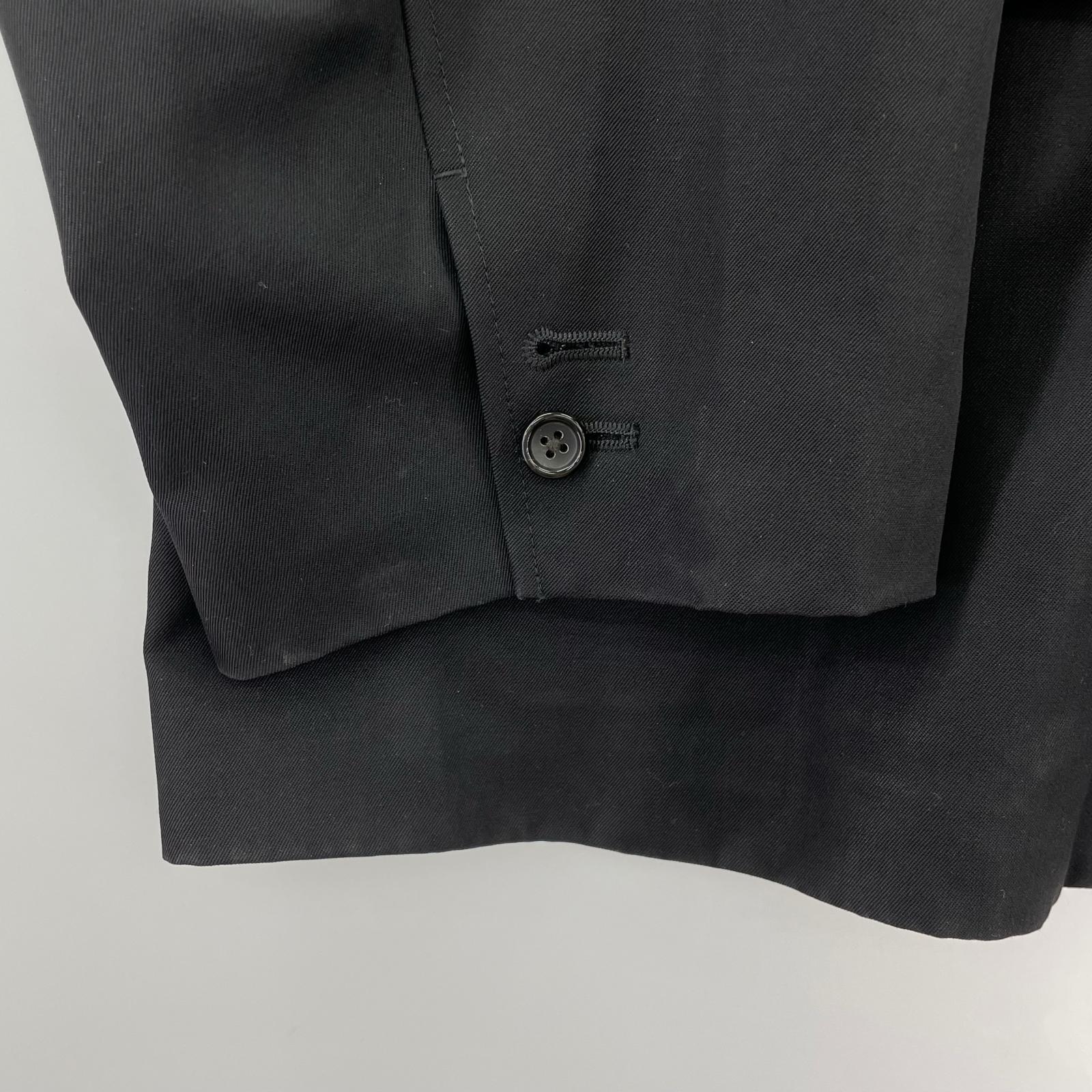 テーラードジャケット selvage wool jacket ブラック