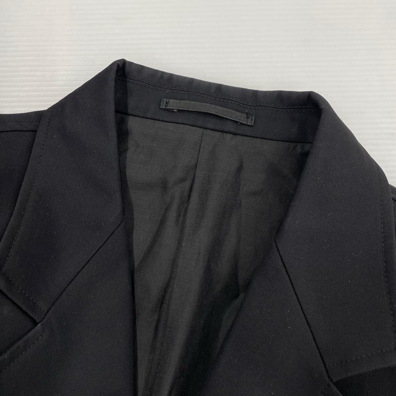 テーラードジャケット selvage wool jacket ブラック