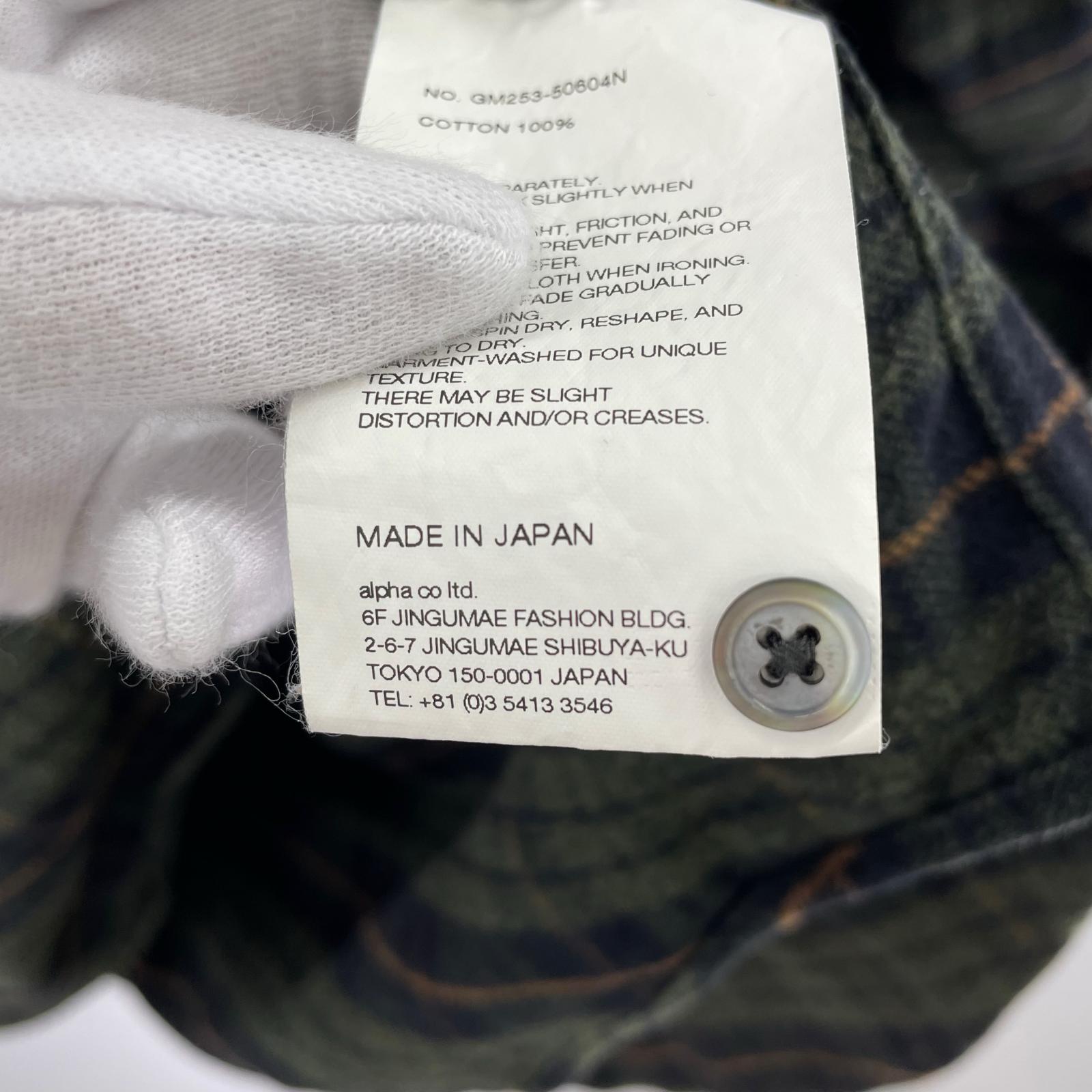 長袖シャツ Cotton Flannel Shirt 2 グリーン