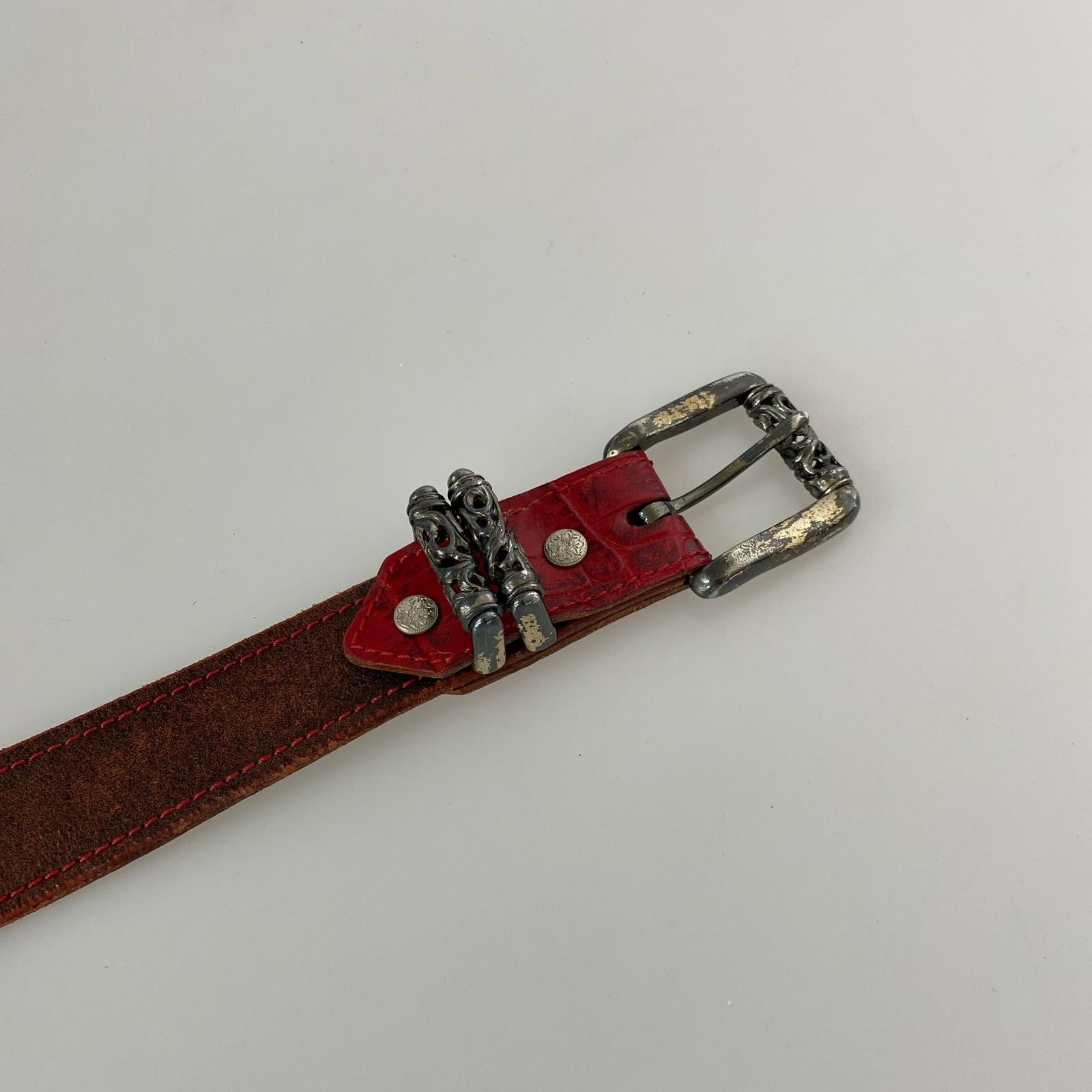 その他アクセサリー レザーベルト 赤 レッド