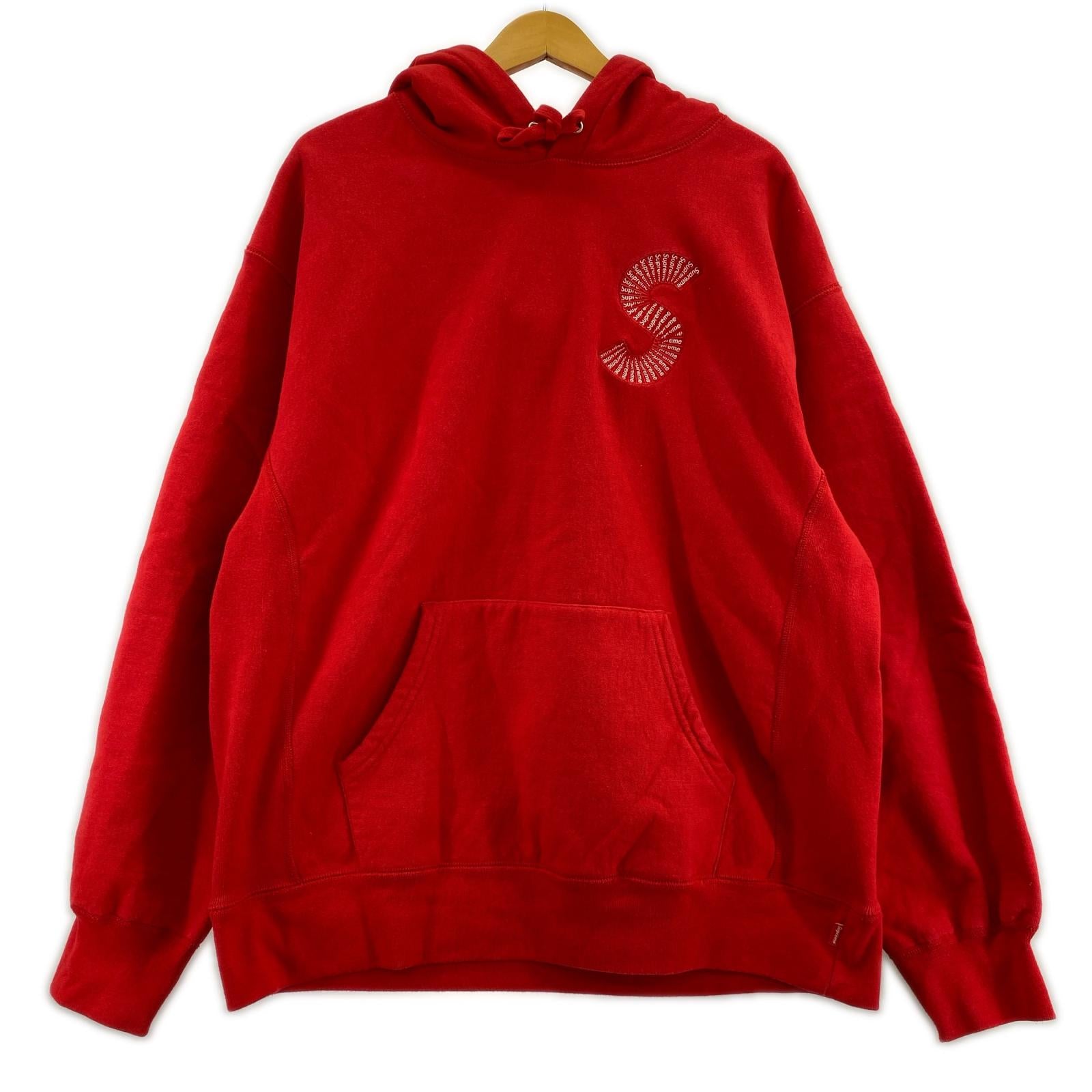 パーカー 20AW S Logo Hooded Sweatshirt RED L レッド