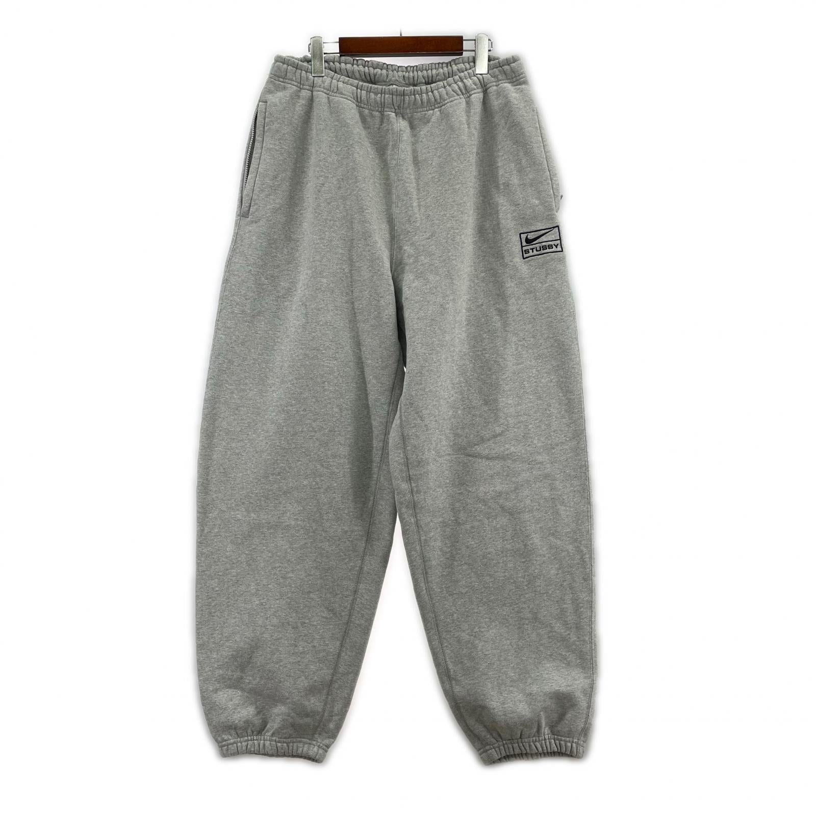 パンツ NIKE×STUSSY 22SS FLEECE PANTS コラボ スウェットパンツ L グレー L グレー