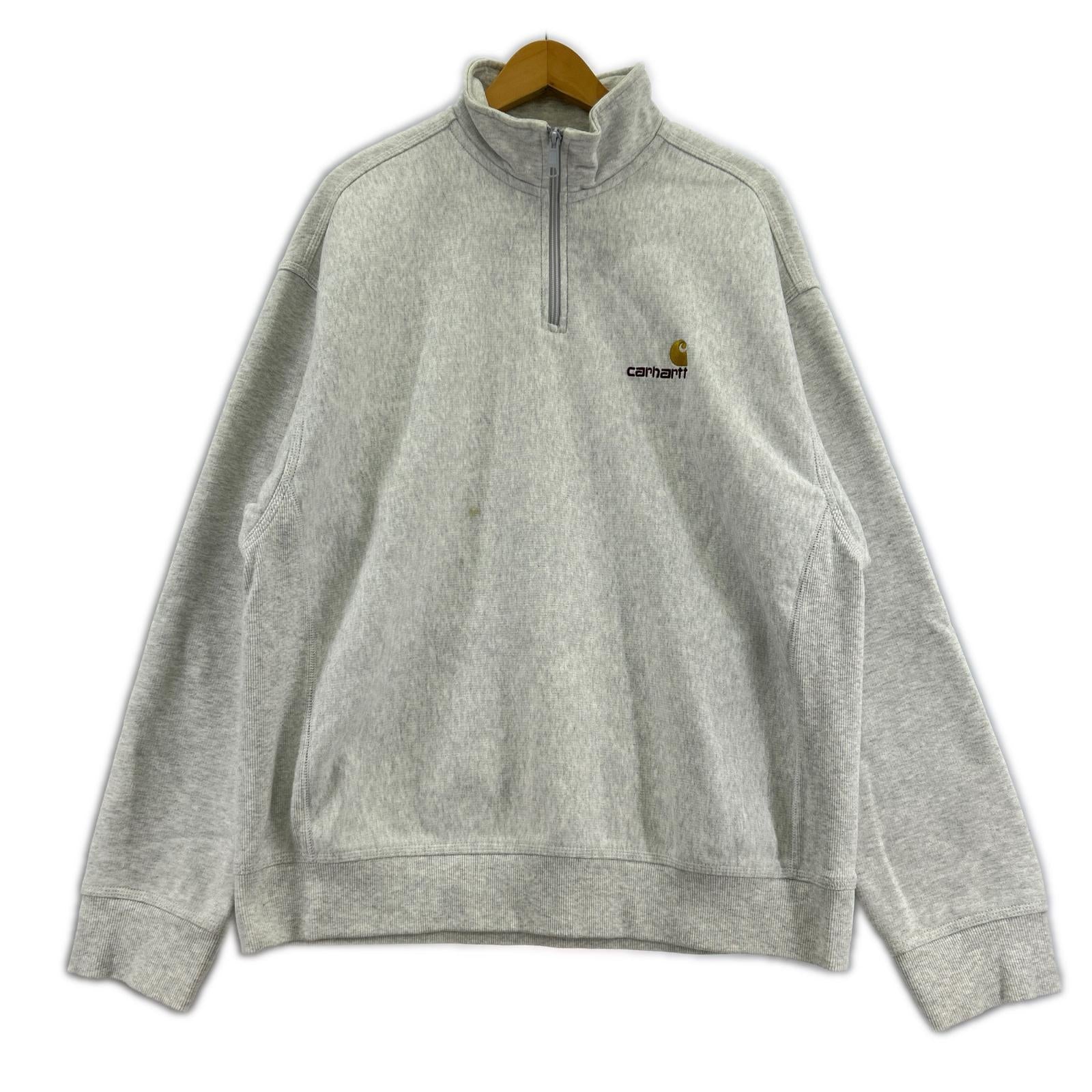 スウェット ハーフジップ GRY L L グレー