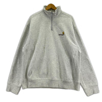 スウェット ハーフジップ GRY L L グレー
