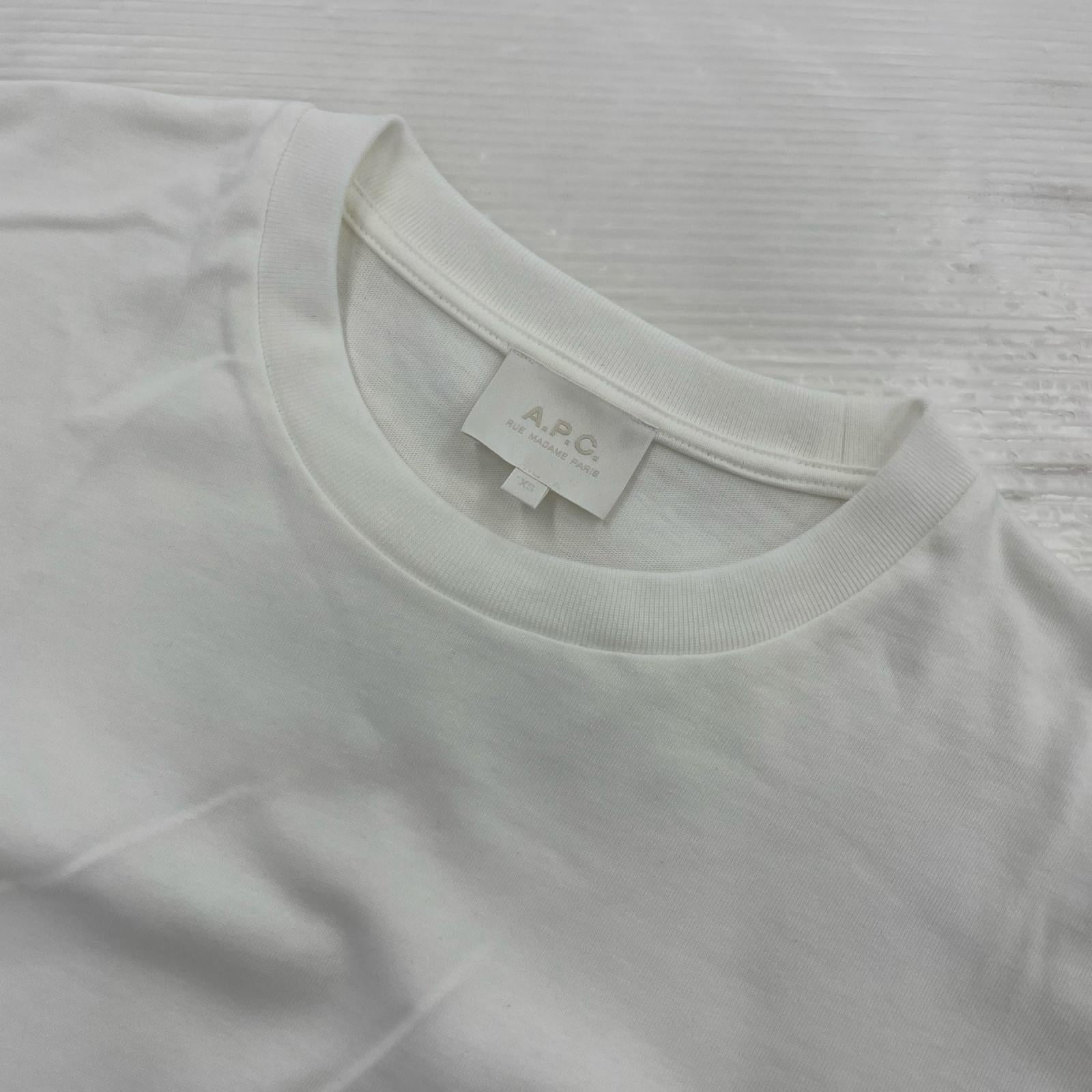 長袖Ｔシャツ 406 ロゴパッチ付（XS）ホワイト ホワイト