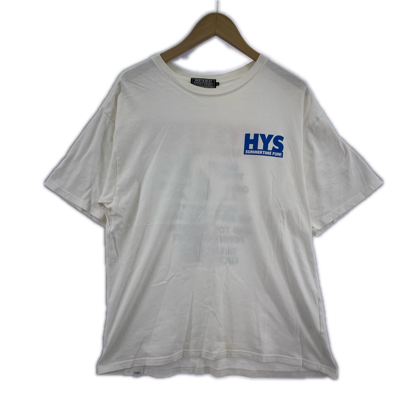 半袖Ｔシャツ ヒスガール　バックプリント L ホワイト