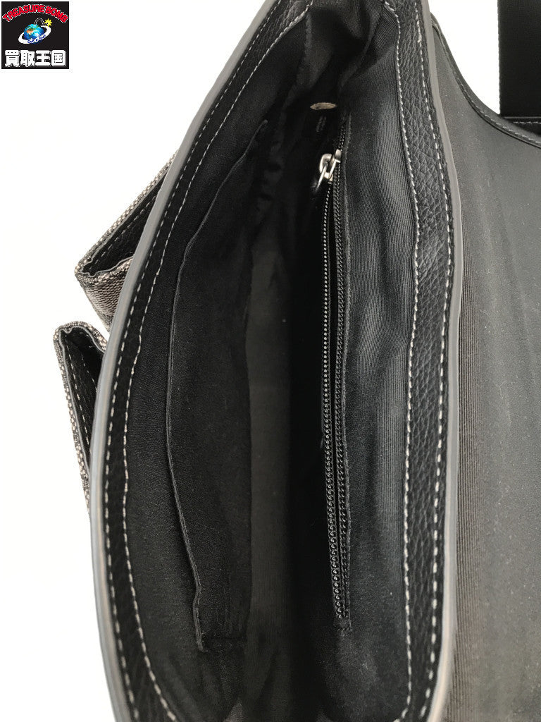 COACH スプリント マップ バッグ 25 シグネチャー ジャガード 黒 CE534 CE534