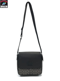 COACH スプリント マップ バッグ 25 シグネチャー ジャガード 黒 CE534 CE534