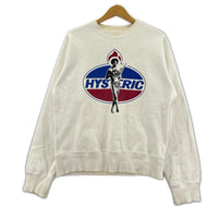 スウェット 90s ピンナップガール スウェット 白 ホワイト
