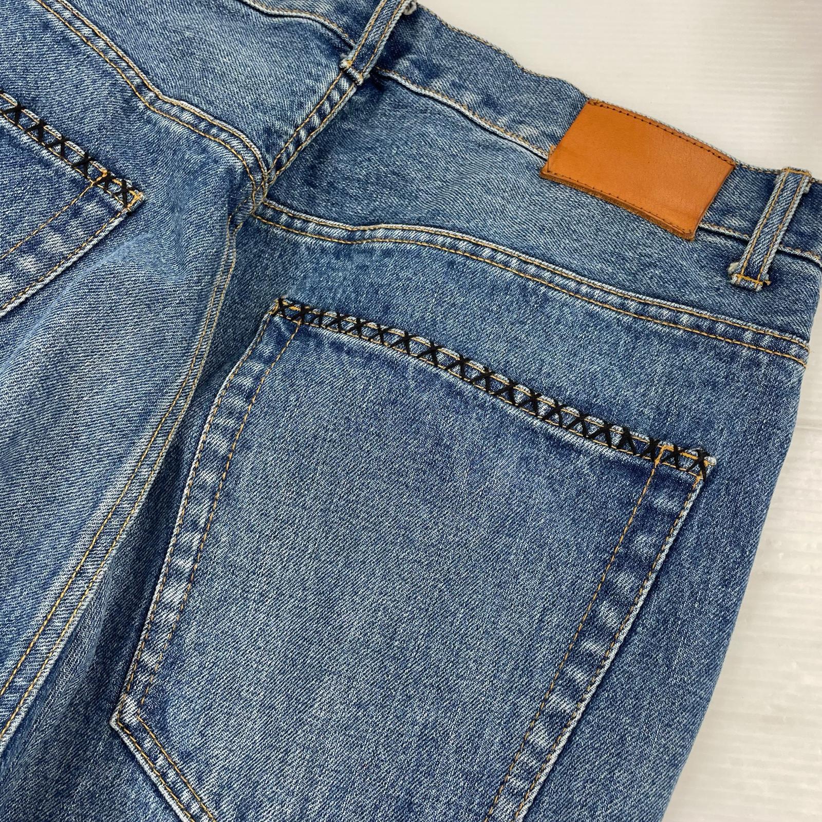 デニムパンツ KHOKI Hand-Embroidered Denim Pants 2 ネイビー
