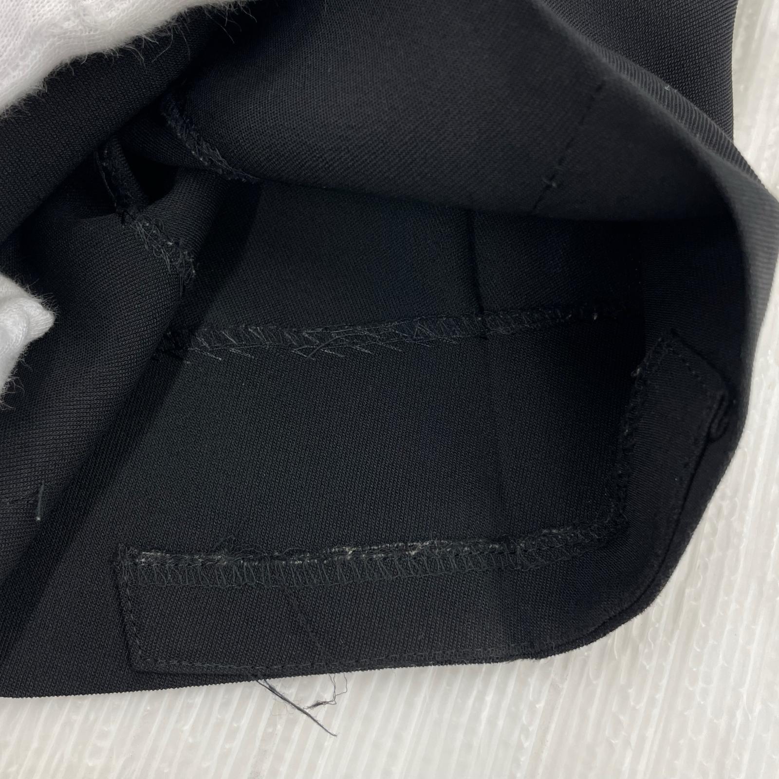 パンツ 80s Yohji Yamamoto 丸文字タグ ギャバワイドスラックス 黒 M ブラック