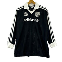 長袖Ｔシャツ FOOTBALL LONG T ﾌﾞﾗｯｸ (XS-M) ブラック