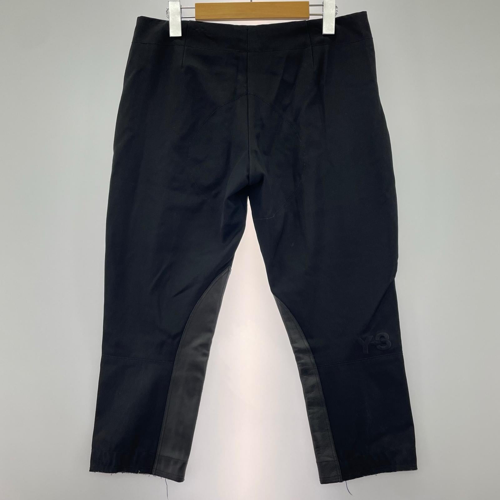 パンツ ポリ×レザー ジョッパーズパンツ 黒 (S) S ブラック
