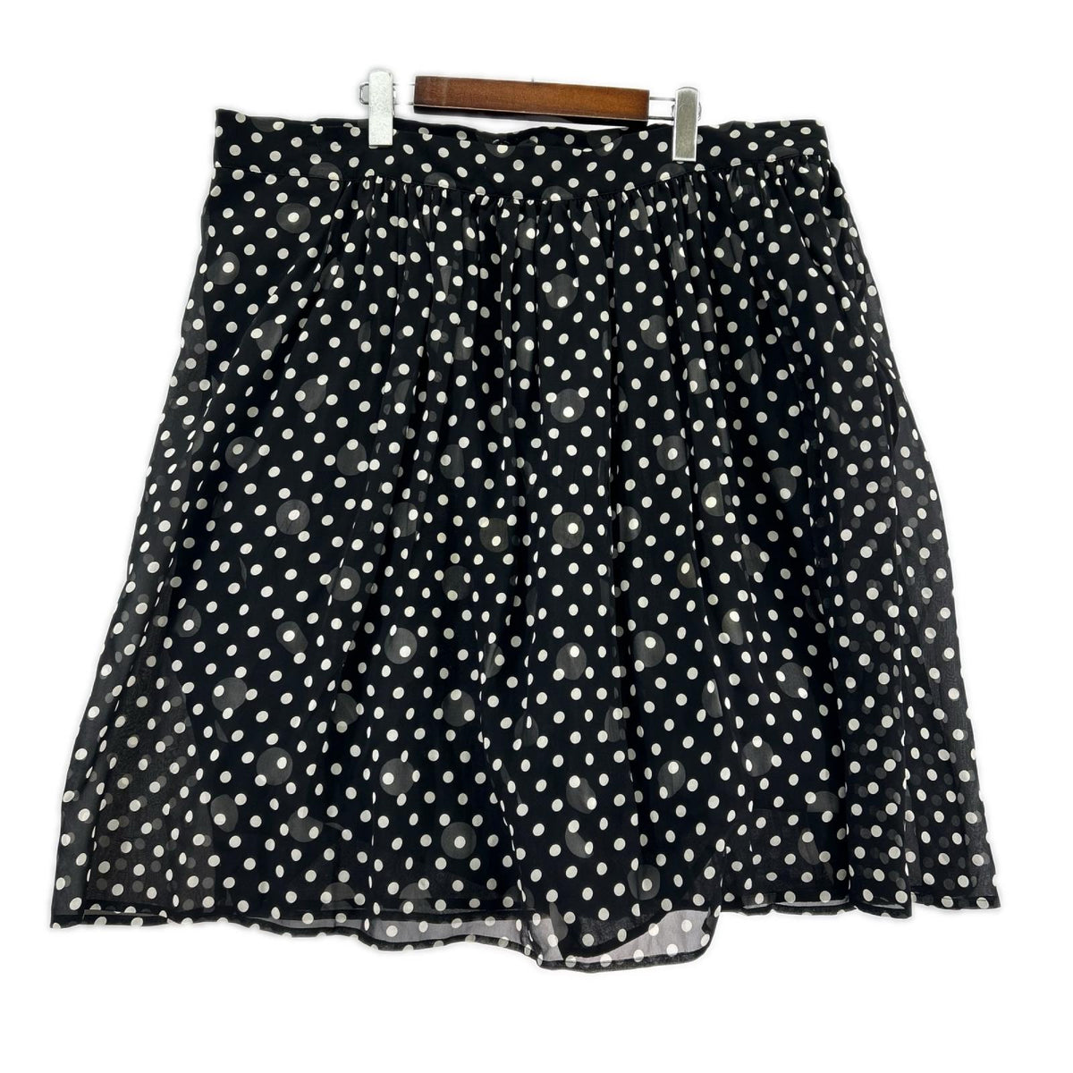 ロングスカート slik polka dot skirt (S) S ブラック