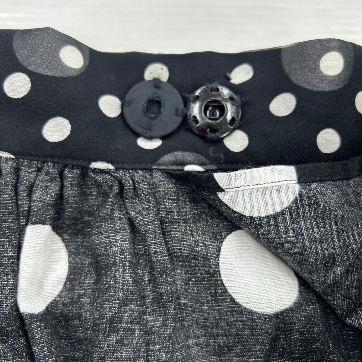 ロングスカート slik polka dot skirt (S) S ブラック