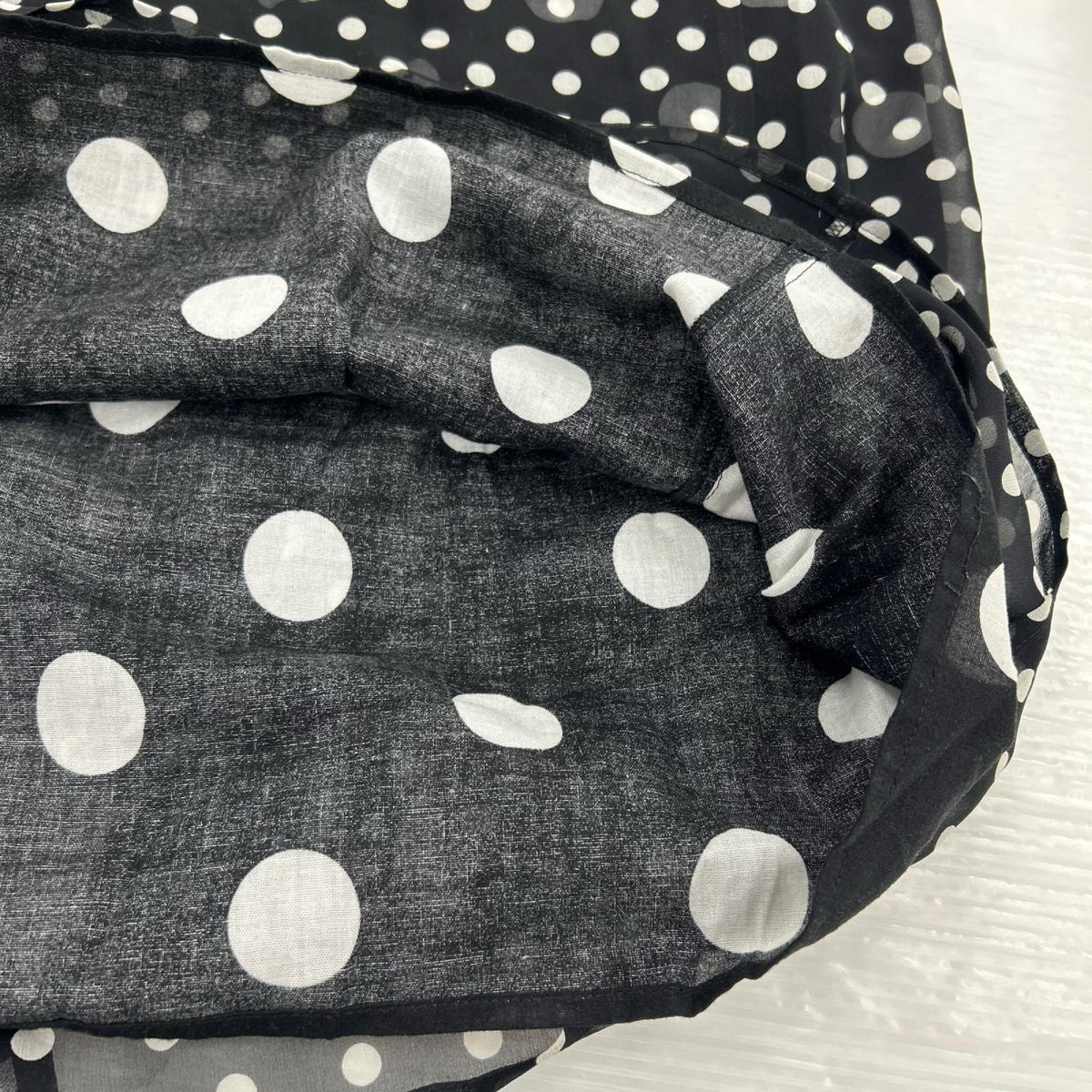 ロングスカート slik polka dot skirt (S) S ブラック