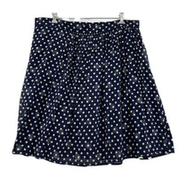 ロングスカート slik polka dot skirt (S) S ネイビー