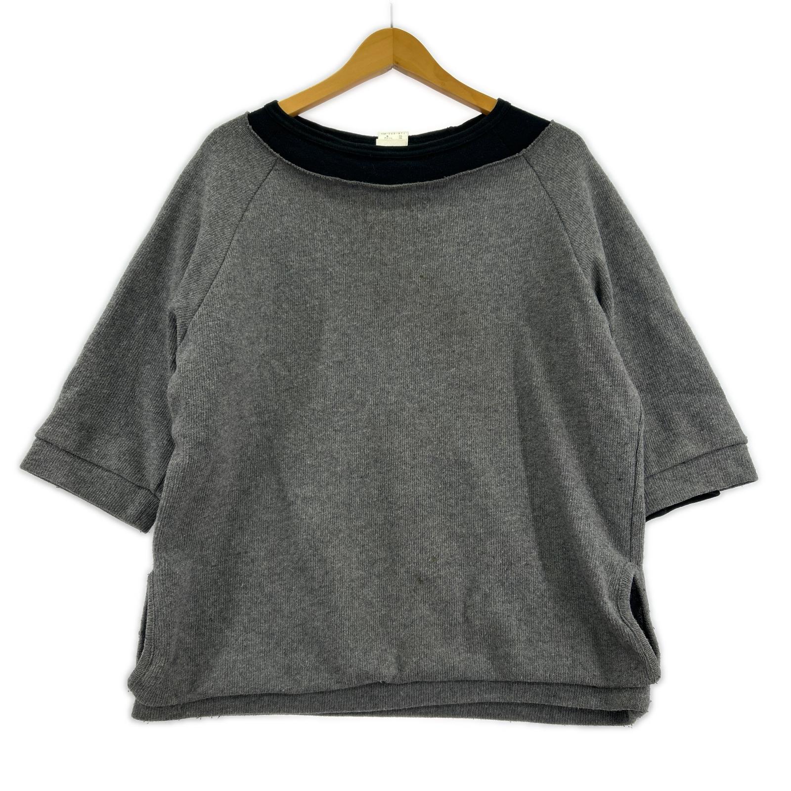 ニット Layered Knit 灰 黒 (3) グレー