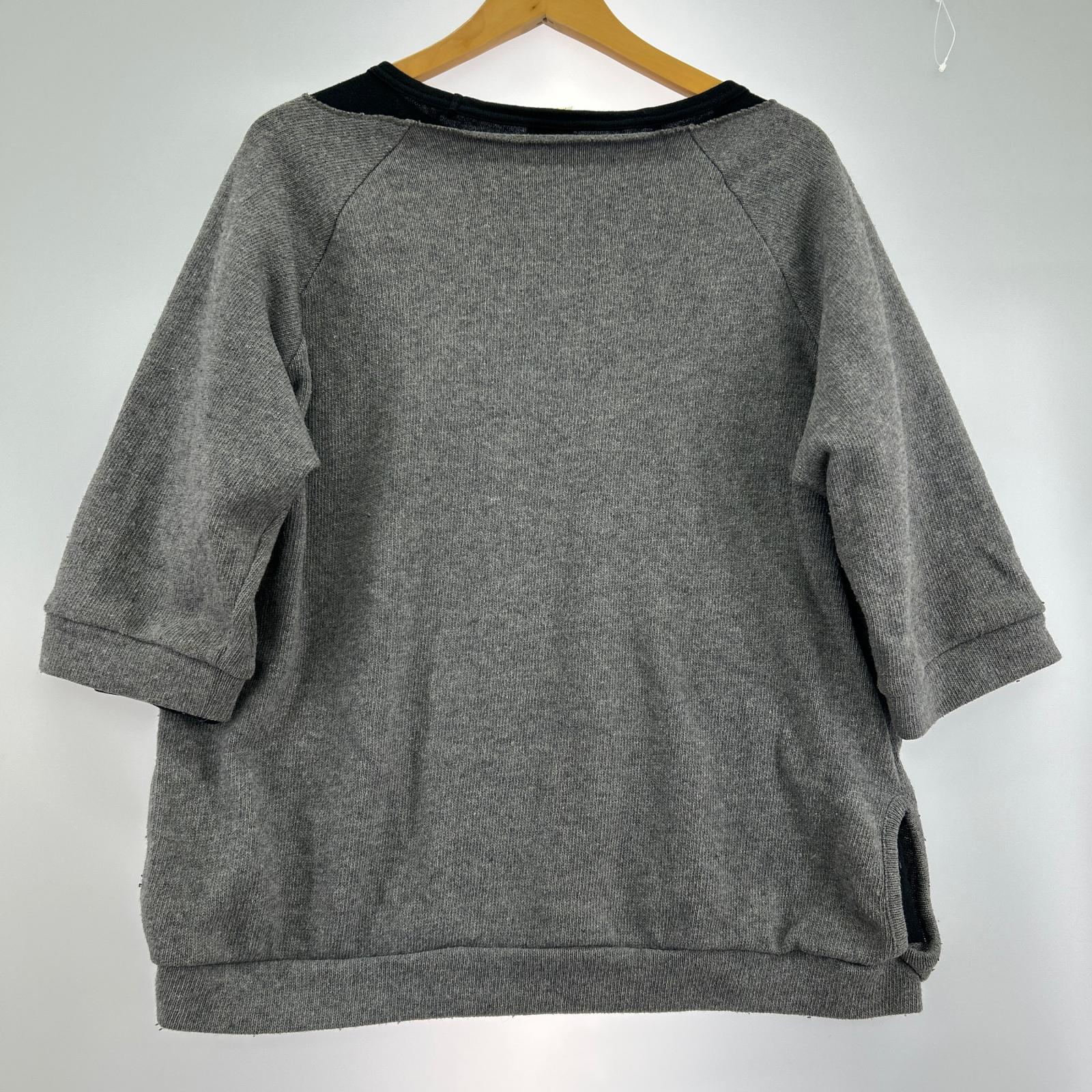 ニット Layered Knit 灰 黒 (3) グレー