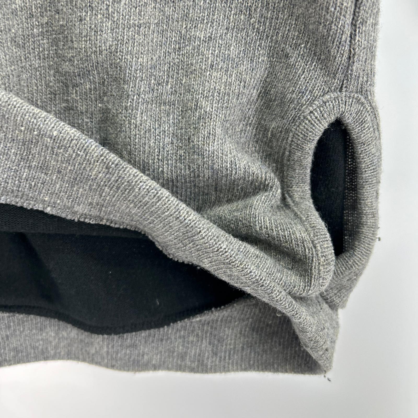 ニット Layered Knit 灰 黒 (3) グレー
