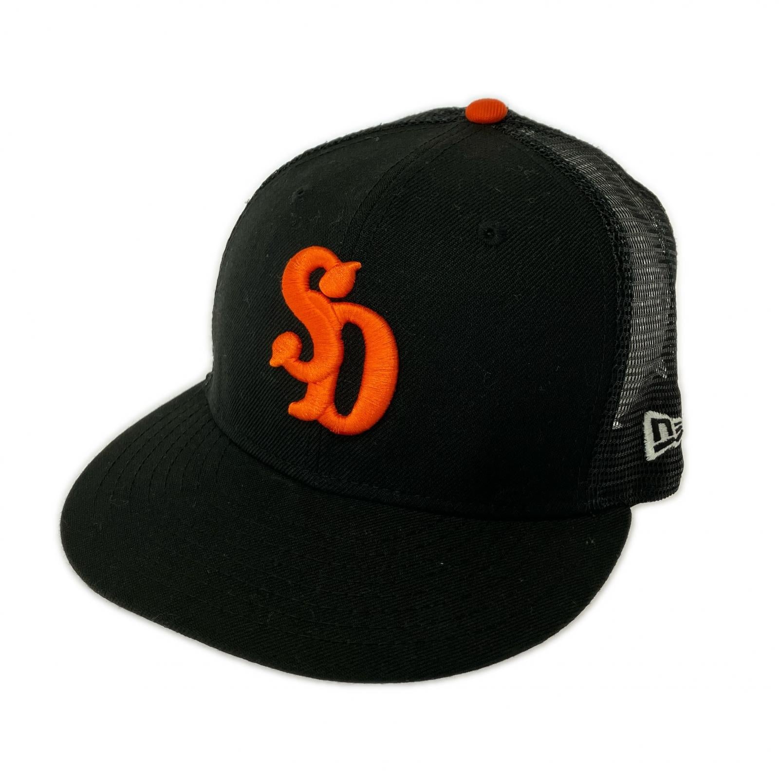 キャップ ×NEW ERA メッシュキャップ 黒 ブラック