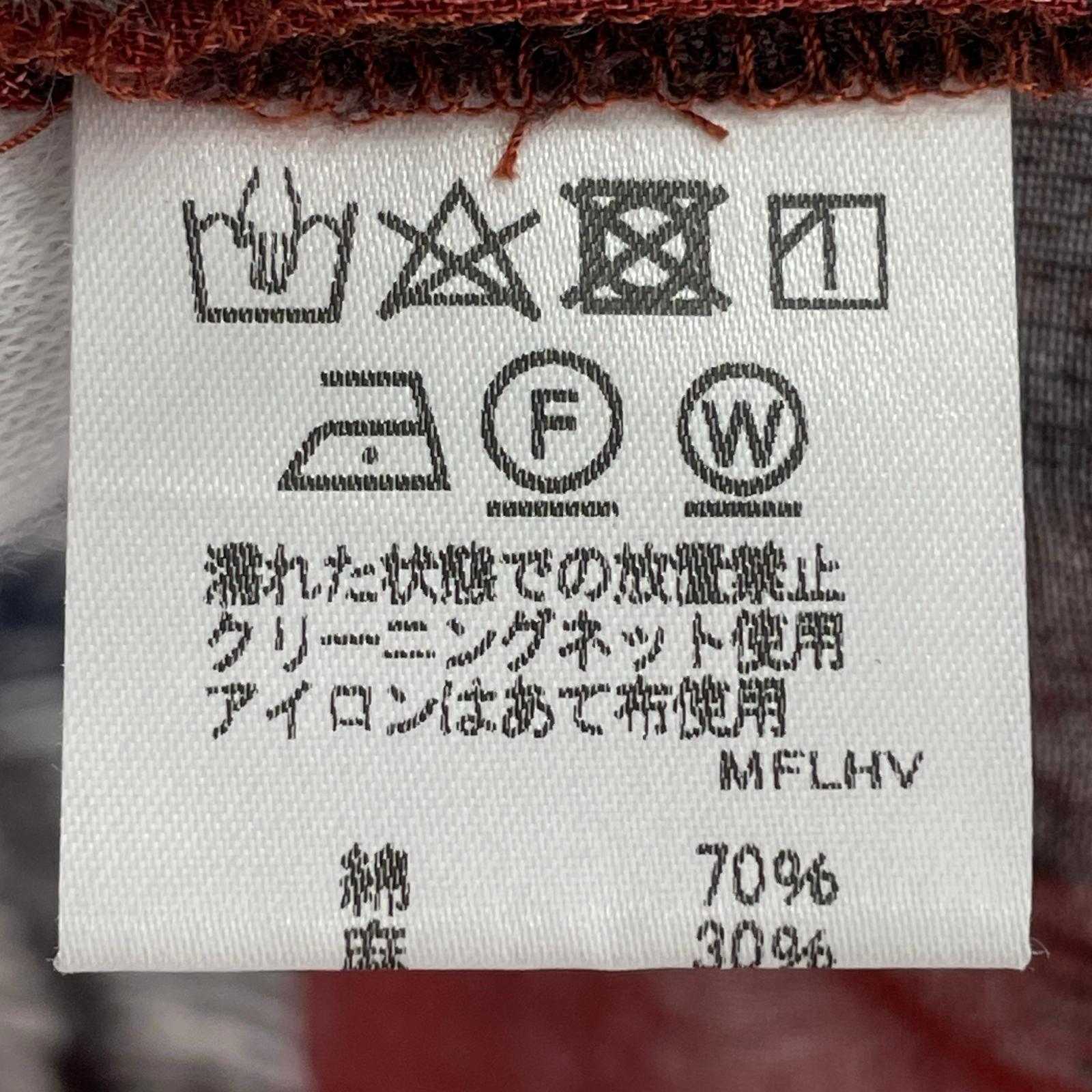 その他トップス ？Plantation トップス　赤 M マルチカラー