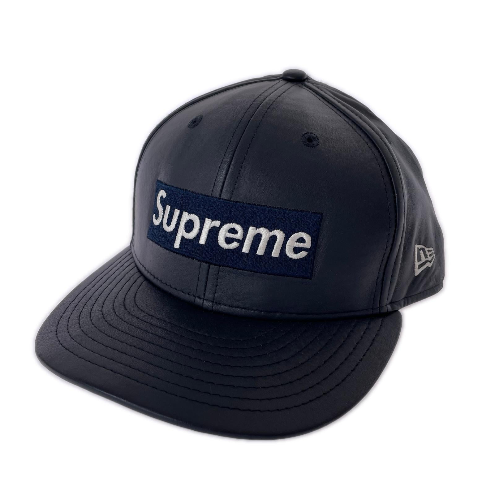 キャップ ×NEW ERA Leather Box Logo Cap