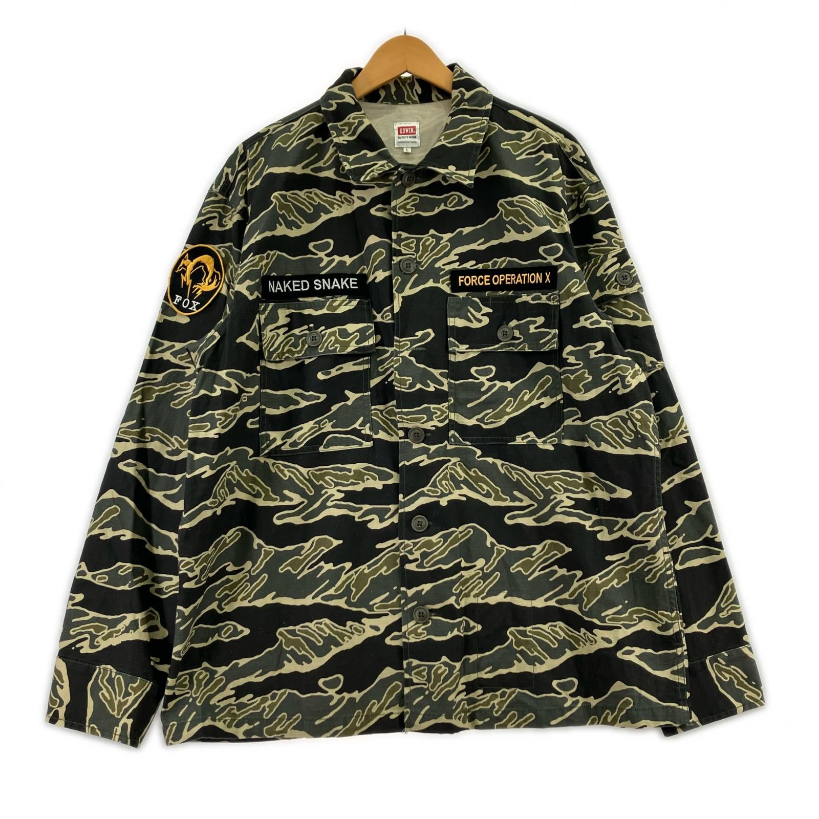 長袖シャツ METAL GEAR SOLID Δ TIGER STRIPE SHIRTS L