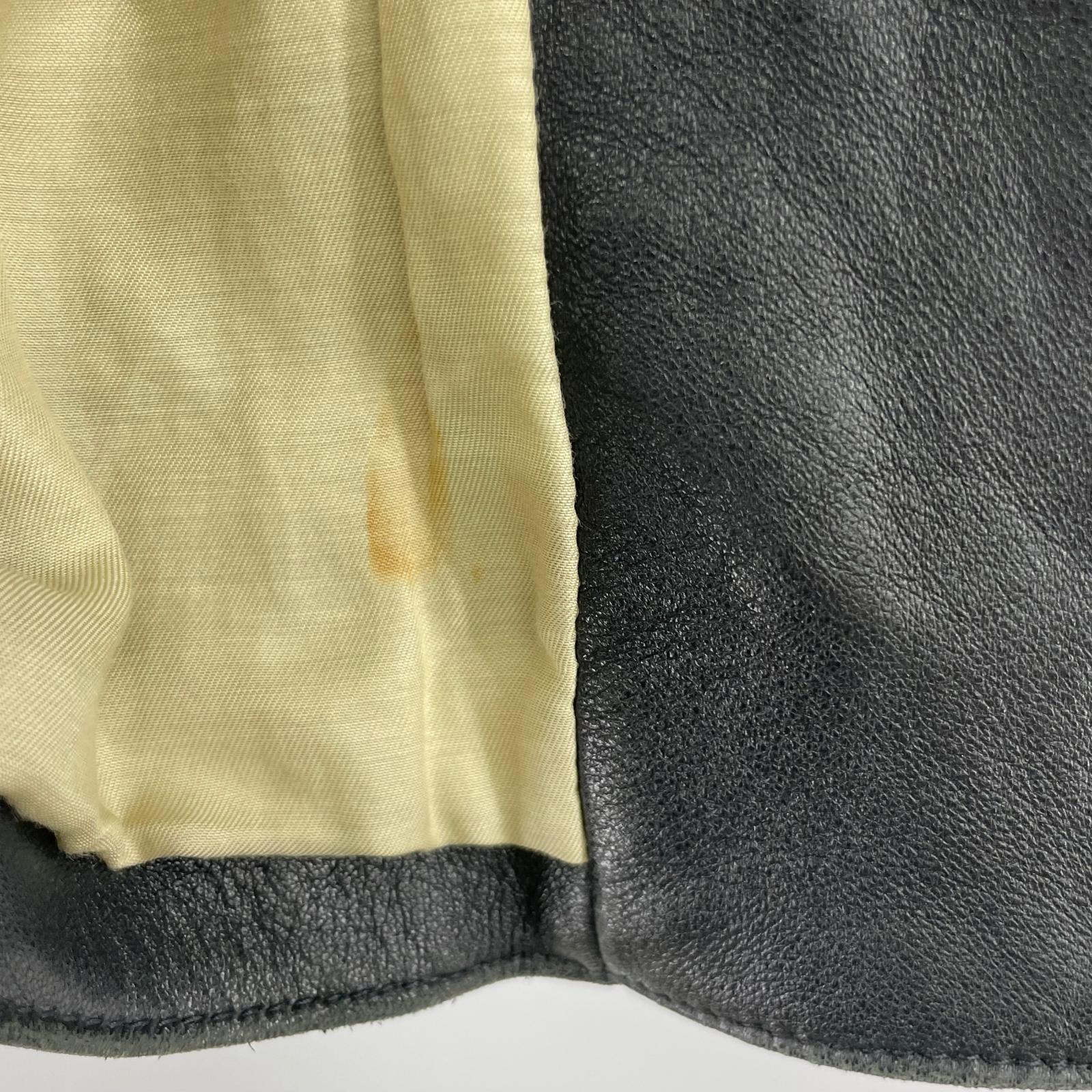 レザージャケット シープスキン シングルライダースJKT M ブラック
