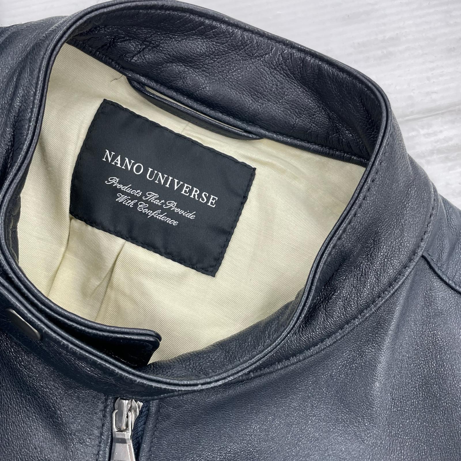 レザージャケット シープスキン シングルライダースJKT M ブラック