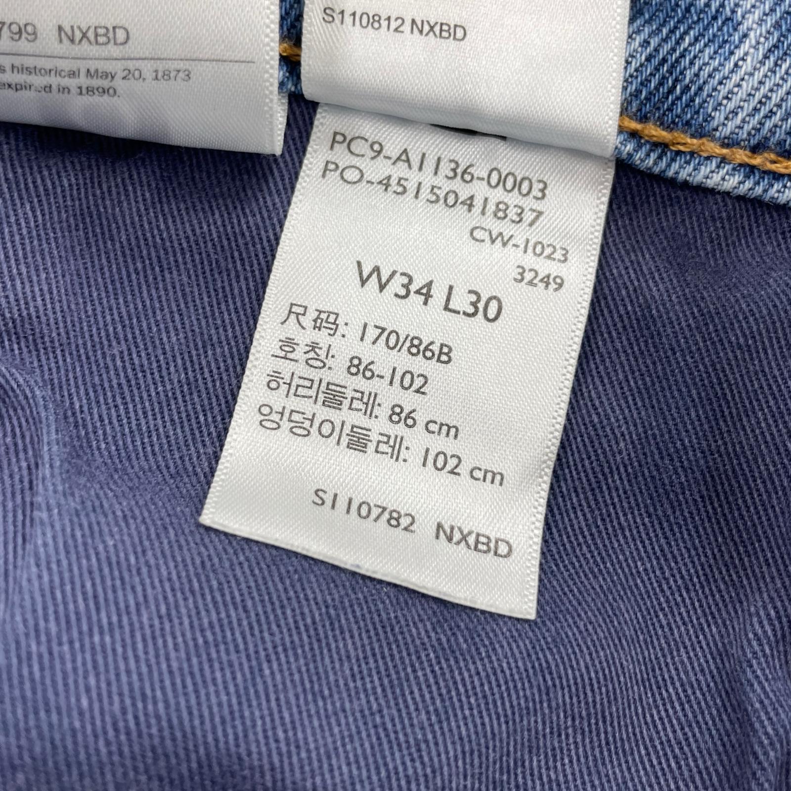 パンツ 565 WORKWEAR W34L30 34 ブルー