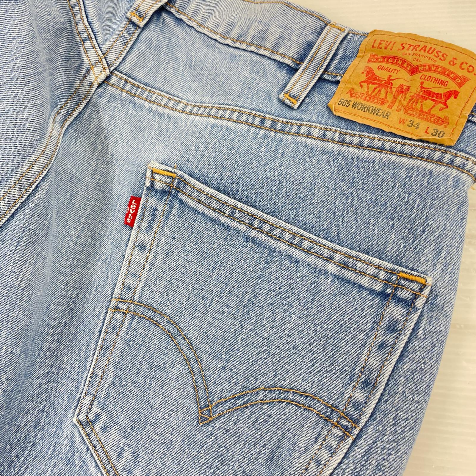 パンツ 565 WORKWEAR W34L30 34 ブルー