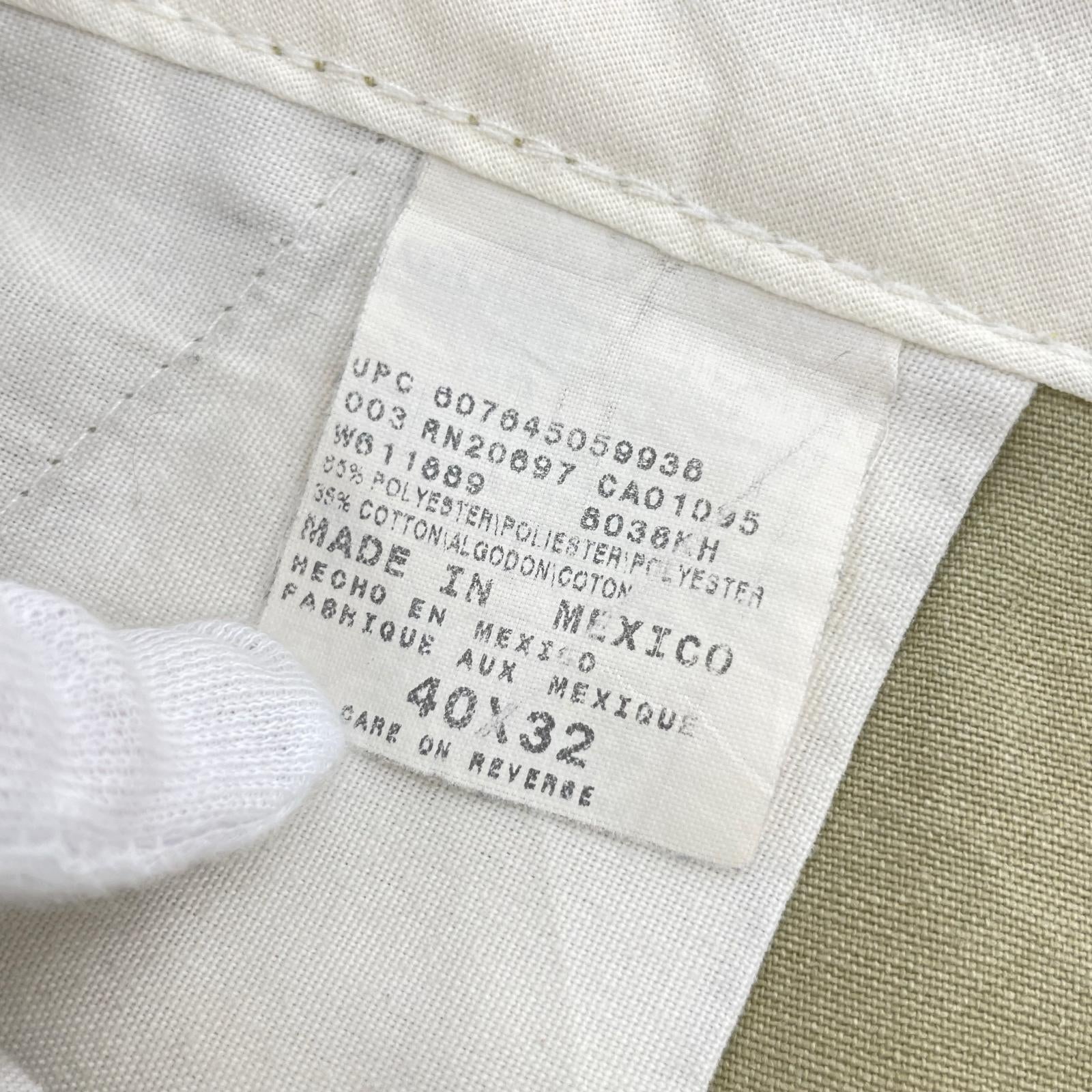 パンツ メキシコ製 ダブルニー 40×32 カーキ