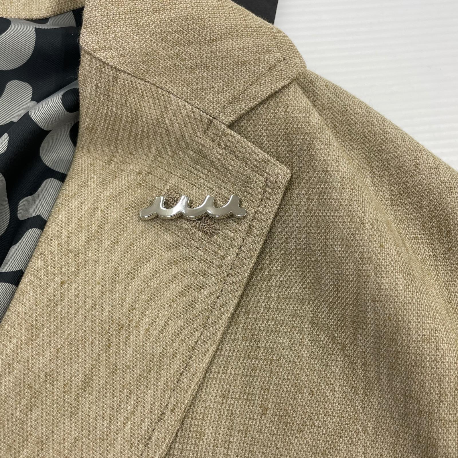 テーラードジャケット × muta smart jacket ベージュ M ベージュ