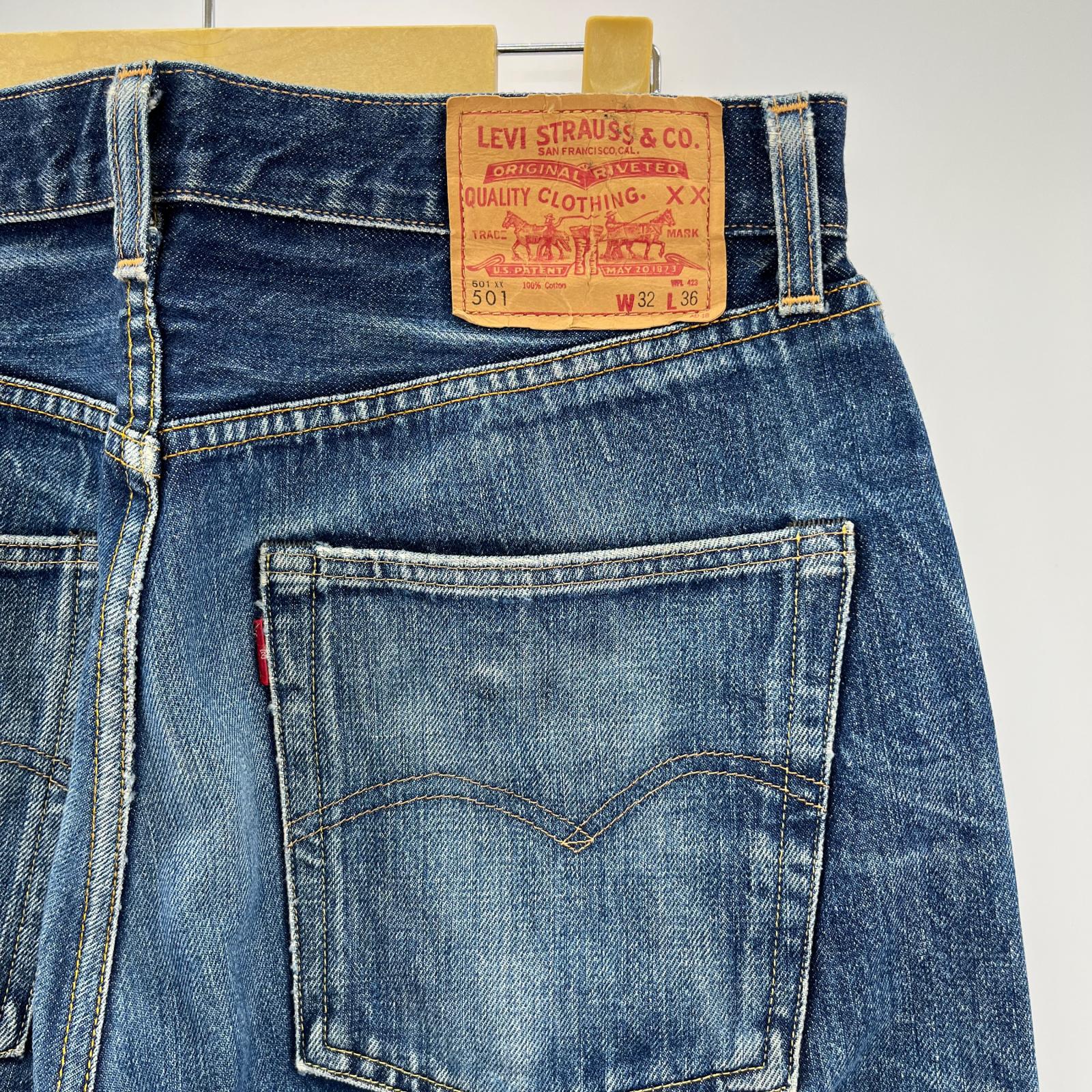 デニムパンツ 1966年モデル 501XX インディゴBIGE (W32) 32 ブルー