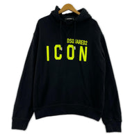 パーカー icon 23ss ロゴ L ブラック