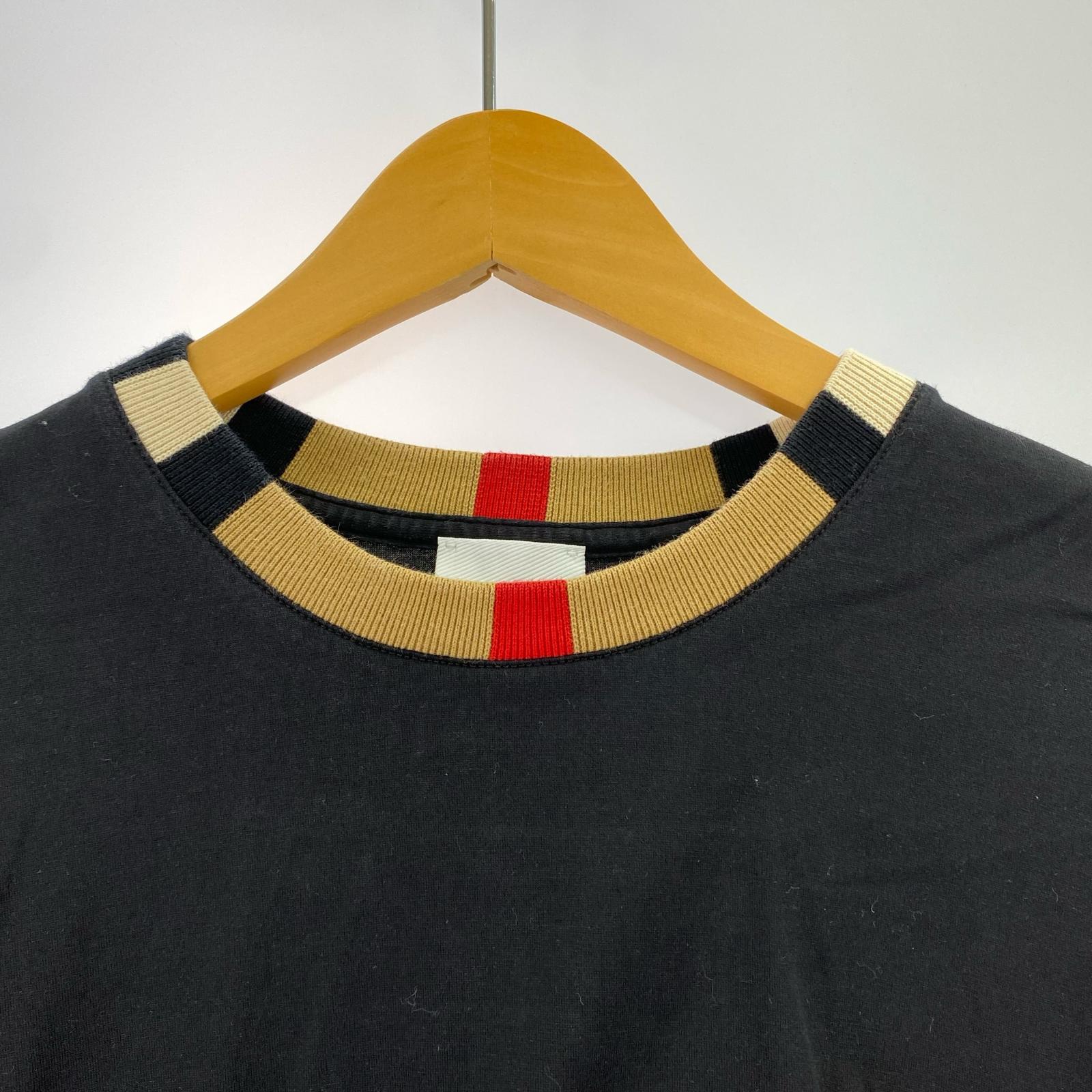 長袖Ｔシャツ クルーネック ロゴ S ブラック