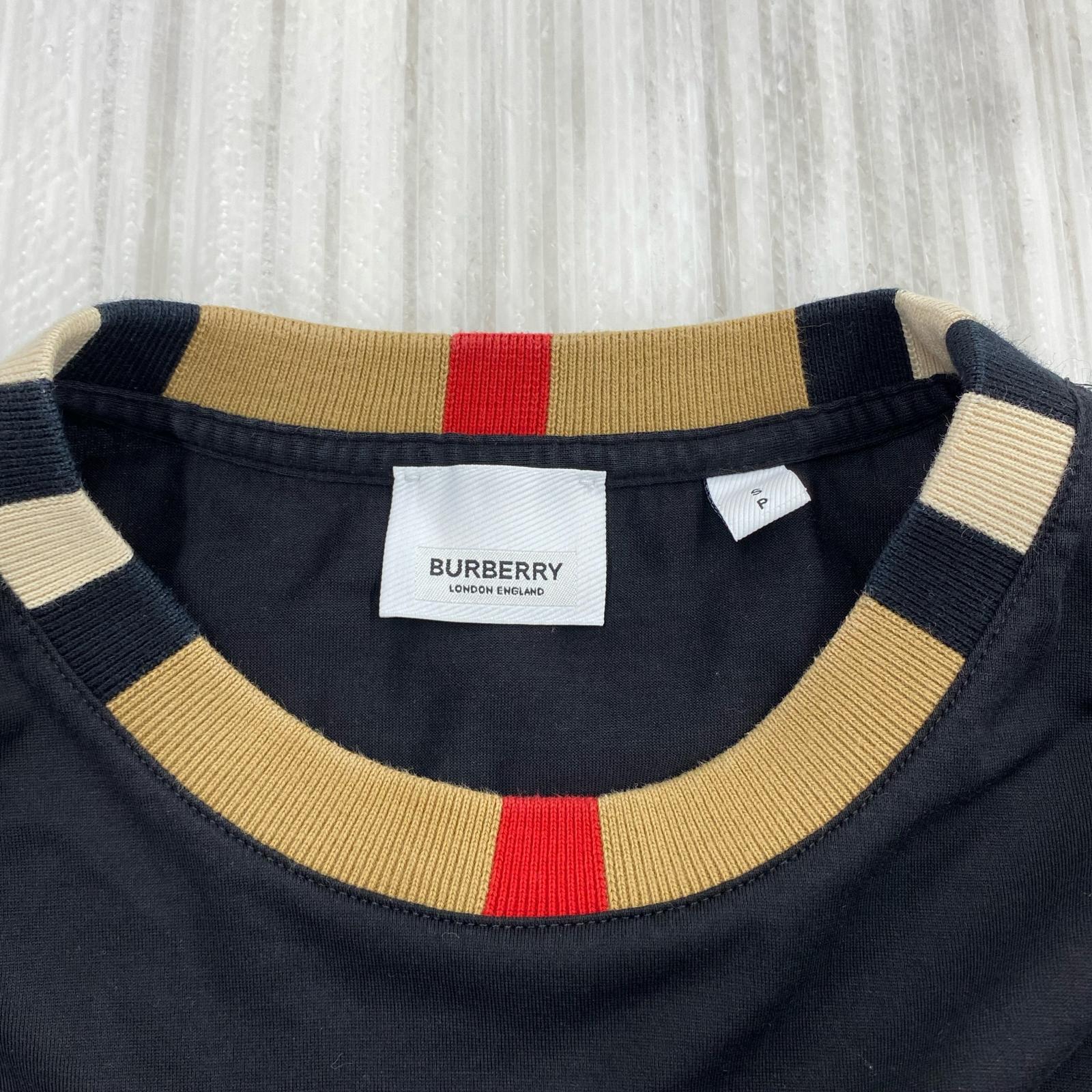 長袖Ｔシャツ クルーネック ロゴ S ブラック