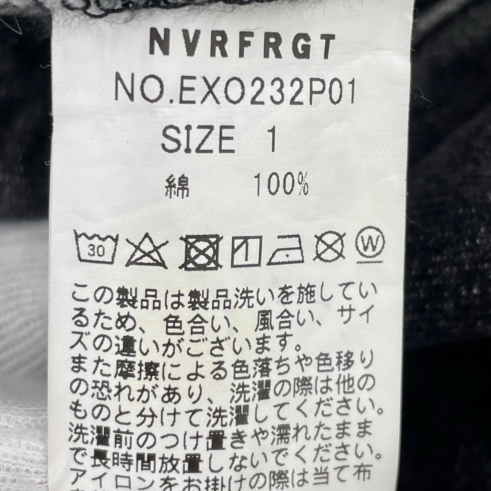 デニムパンツ NVRFRGT 3D TWISTED WIDE LEG JEENS 1 ブラック