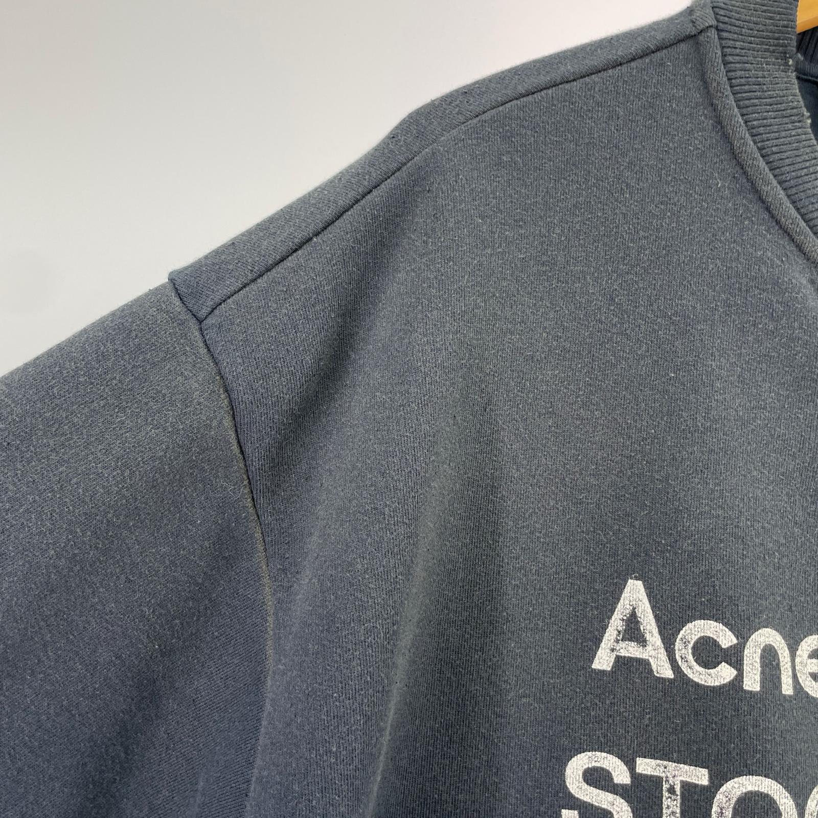 スウェット Acne Studios 25SS LOGO ZIP SWEATER S ネイビー