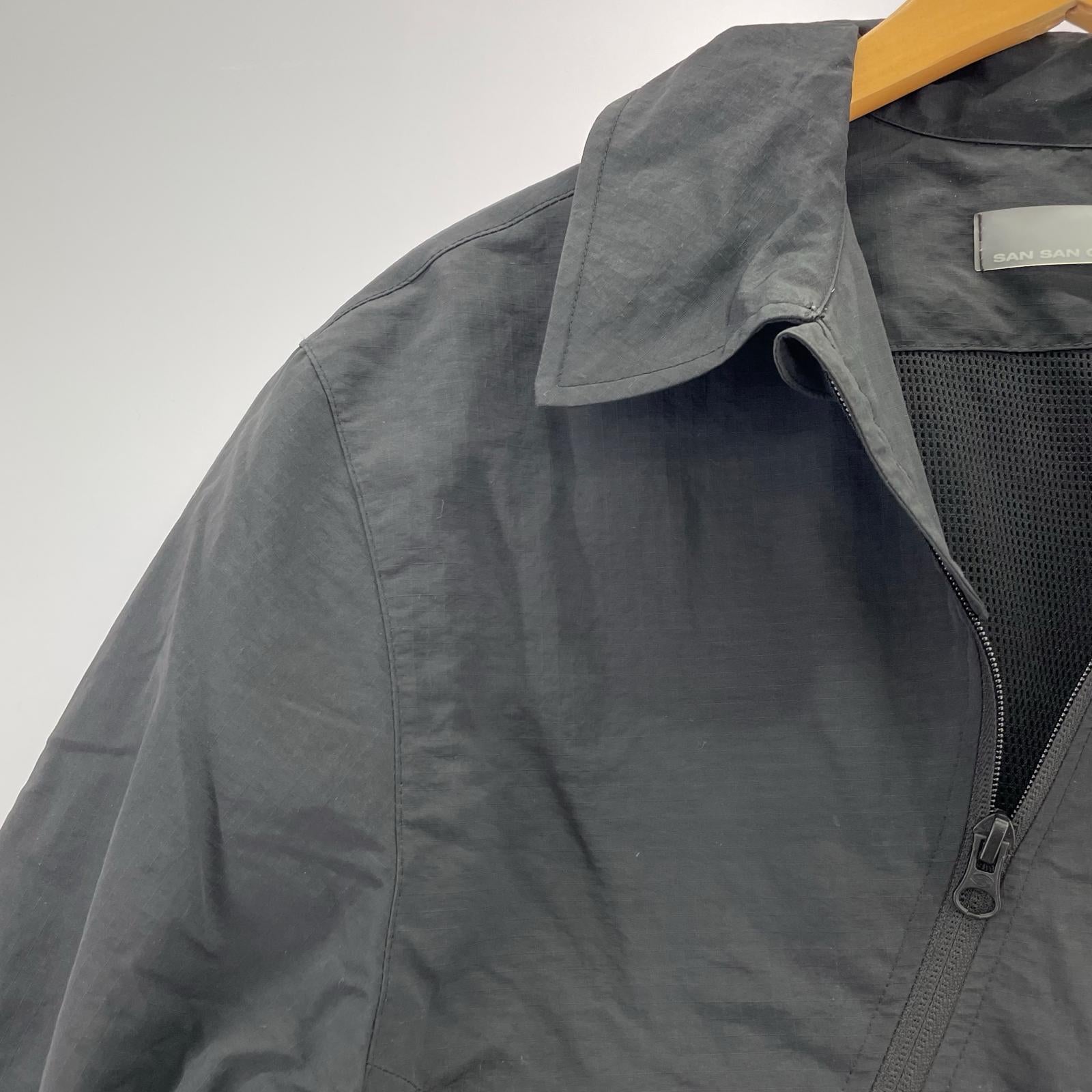 ジャケット san san gear coach jacket 1 ブラック