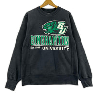 スウェット 90s~ メキシコ製 RW BINGHAMTON BLK (S) S ブラック