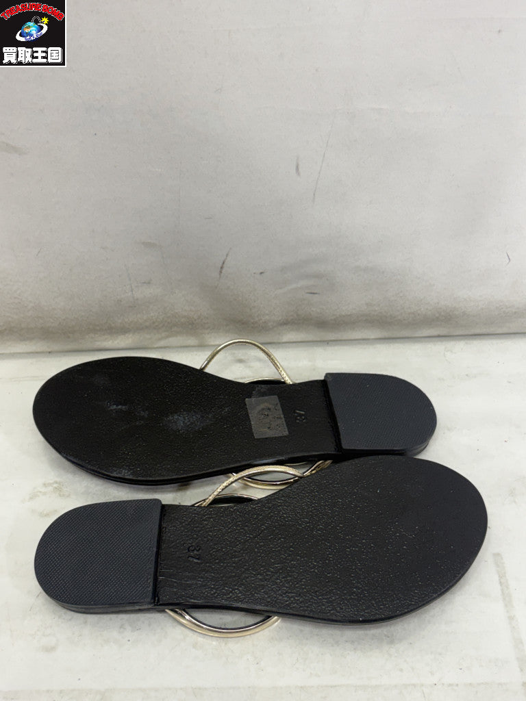 シューズ NICOLAS LAINAS GOLD ROPE SANDAL 37