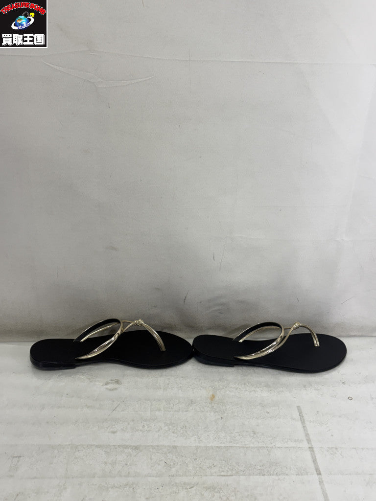 シューズ NICOLAS LAINAS GOLD ROPE SANDAL 37