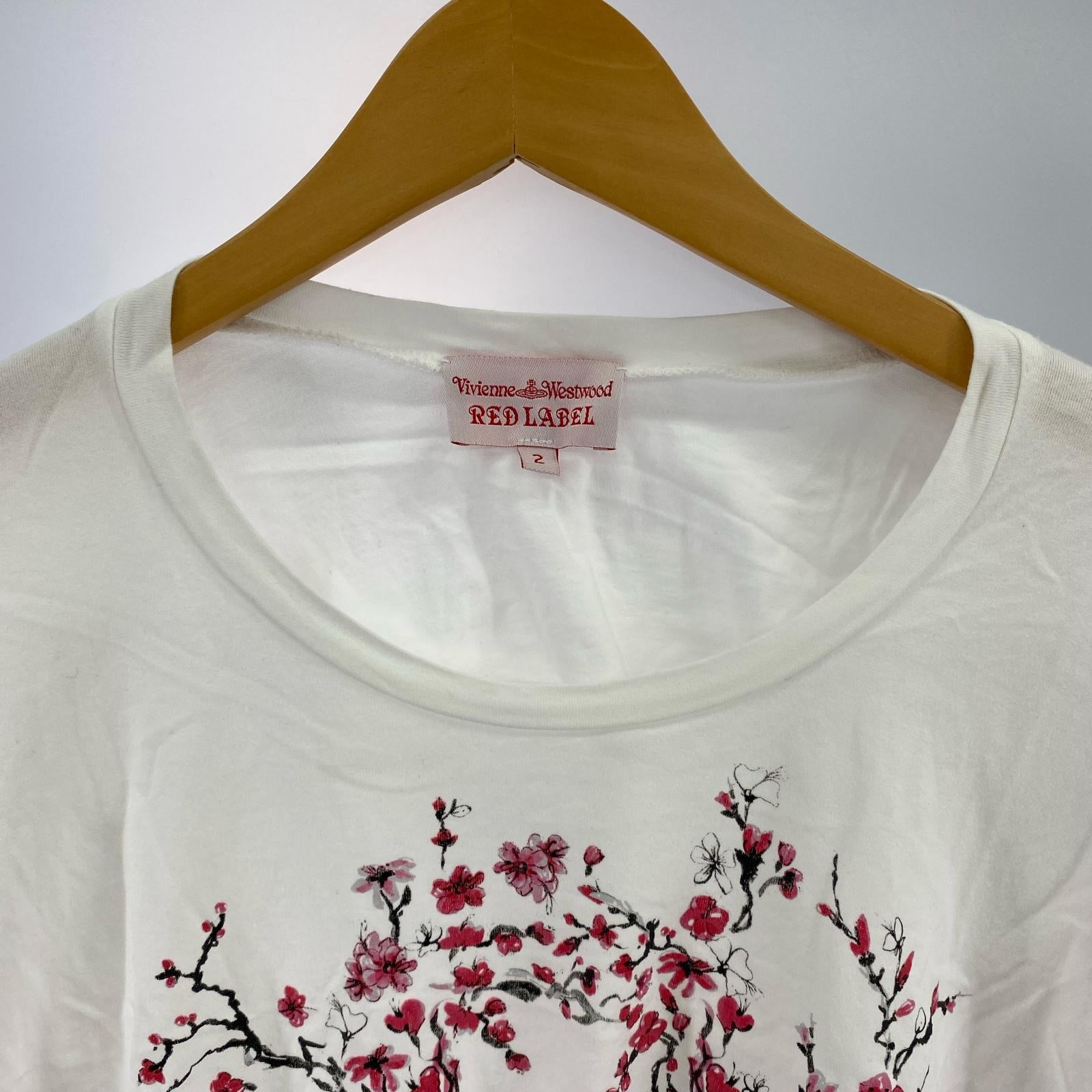 半袖Ｔシャツ 花柄 白 (2) 2 ホワイト