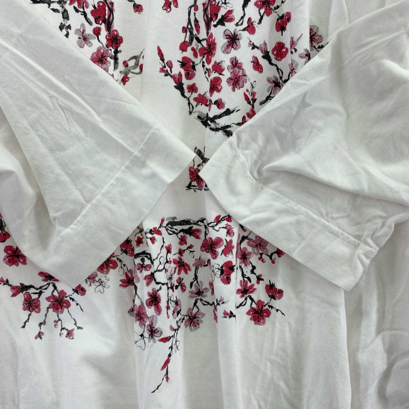 半袖Ｔシャツ 花柄 白 (2) 2 ホワイト