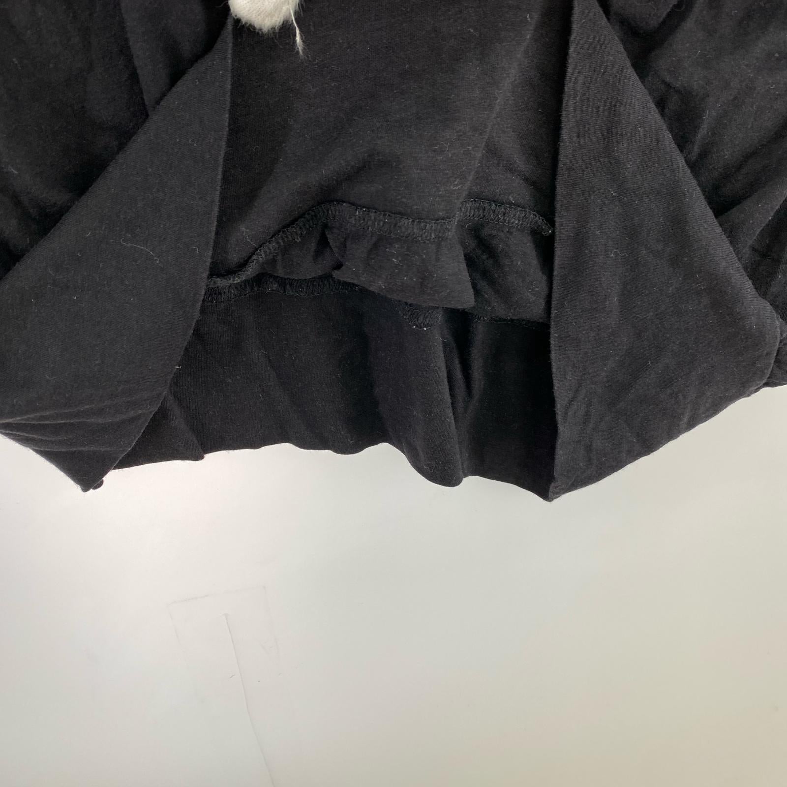 半袖Ｔシャツ ロング丈 レーヨン混 黒 (2) 2 ブラック