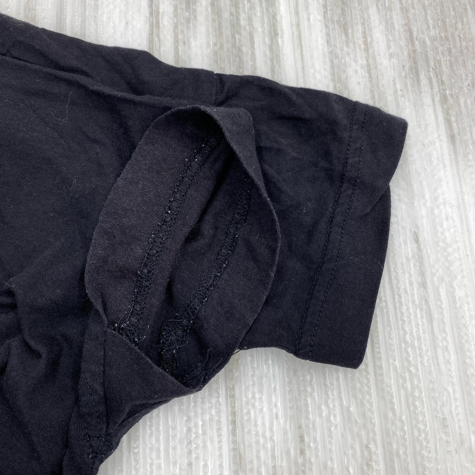 半袖Ｔシャツ ロング丈 レーヨン混 黒 (2) 2 ブラック