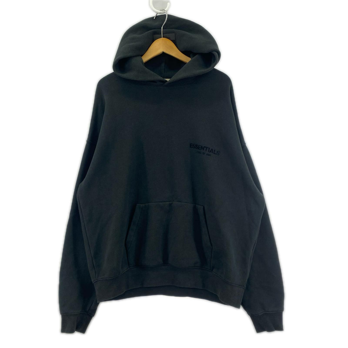 パーカー ESSENTIALS FEAR OF GOD ﾌﾛｯｷｰﾌﾟﾘﾝﾄｽｳｪｯﾄ S ブラック